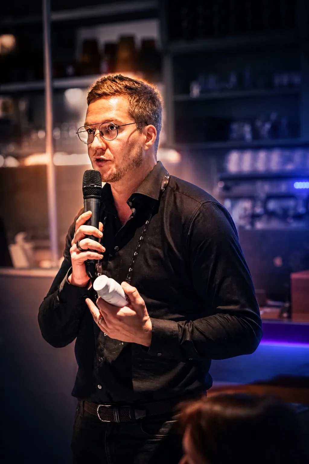 Olli Sovijärvi at Biohacker Summit 2023 Amsterdam