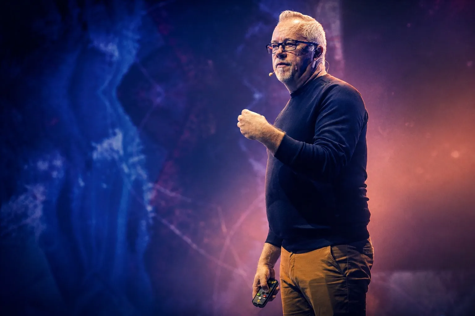 Marco Kärkkäinen at Biohacker Summit 2022 Helsinki