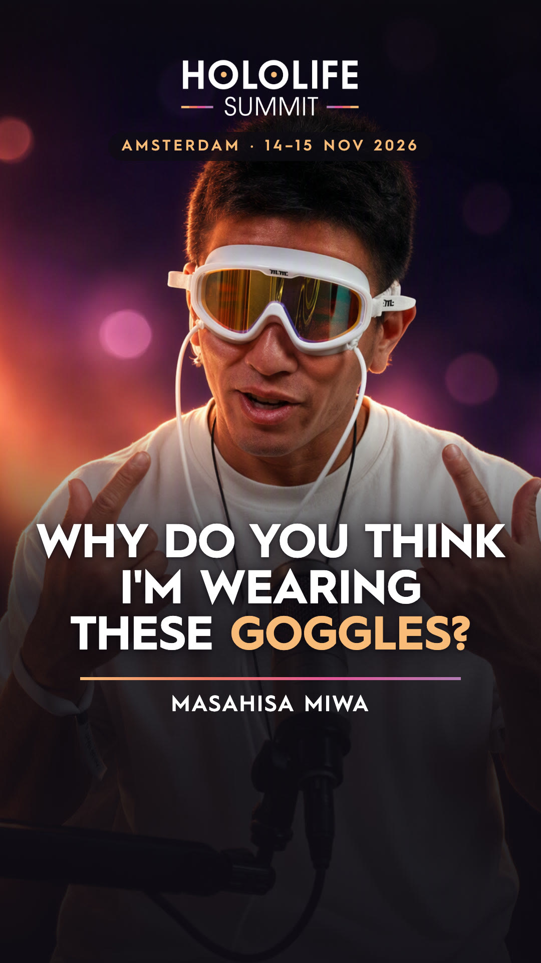 Reel cover: Why do you think I'm wearing these goggles?